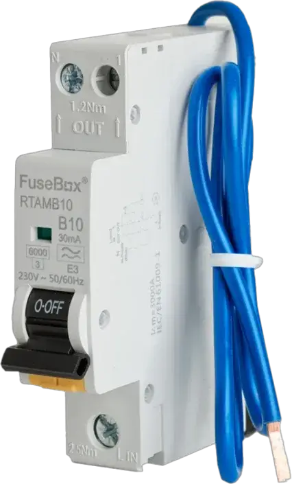 Fusebox MINI 10A B RCBO 2P 30mA 6kA TYPE A - Electrical Fusebox MINI 10A B RCBO 2P 30mA 6kA TYPE A Electrical