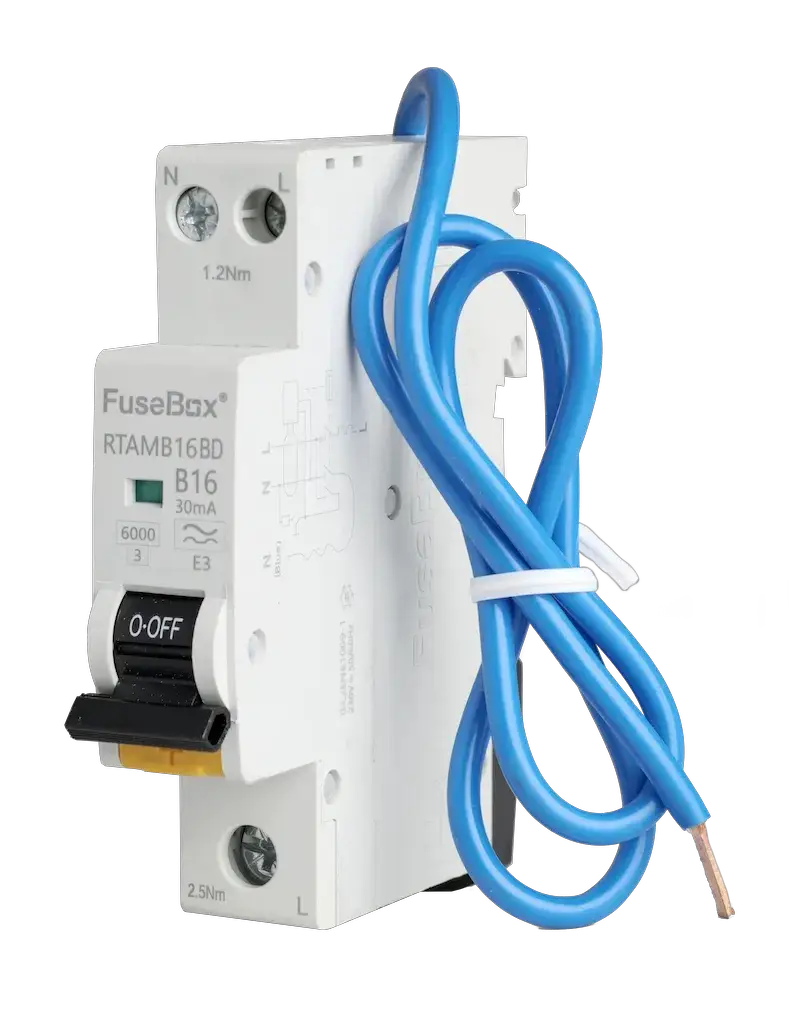 Fusebox BD MINI 16A B RCBO 1P+N (SW) 30mA 6kA TYPE A - Electrical Fusebox BD MINI 16A B RCBO 1P+N (SW) 30mA 6kA TYPE A Electrical