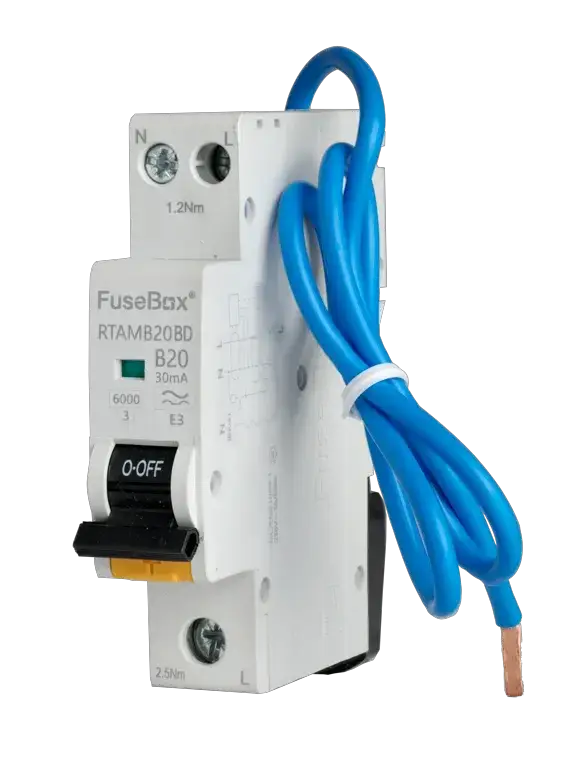 Fusebox BD MINI 20A B RCBO 1P+N (SW) 30mA 6kA TYPE A - Electrical Fusebox BD MINI 20A B RCBO 1P+N (SW) 30mA 6kA TYPE A Electrical