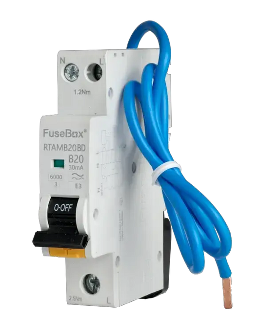 Fusebox BD MINI 20A B RCBO 1P+N (SW) 30mA 6kA TYPE A - Electrical Fusebox BD MINI 20A B RCBO 1P+N (SW) 30mA 6kA TYPE A Electrical