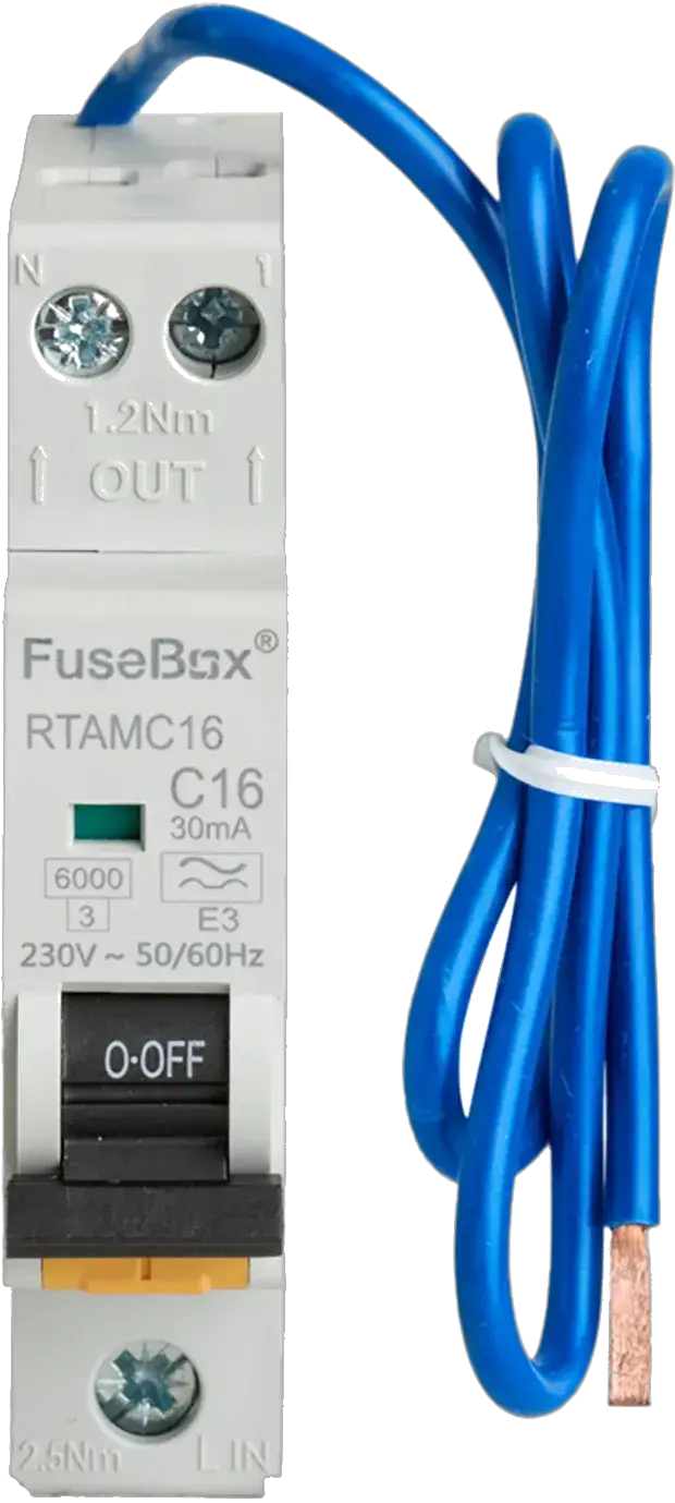 Fusebox C16 MINI RCBO 6kA 1P+N (SW) 16A C TYPE A - Electrical Fusebox C16 MINI RCBO 6kA 1P+N (SW) 16A C TYPE A Electrical