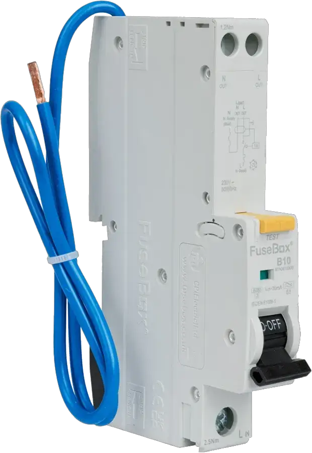 Fusebox TYPE A 10A 30mA B CURVE RCBO - Electrical Fusebox TYPE A 10A 30mA B CURVE RCBO Electrical