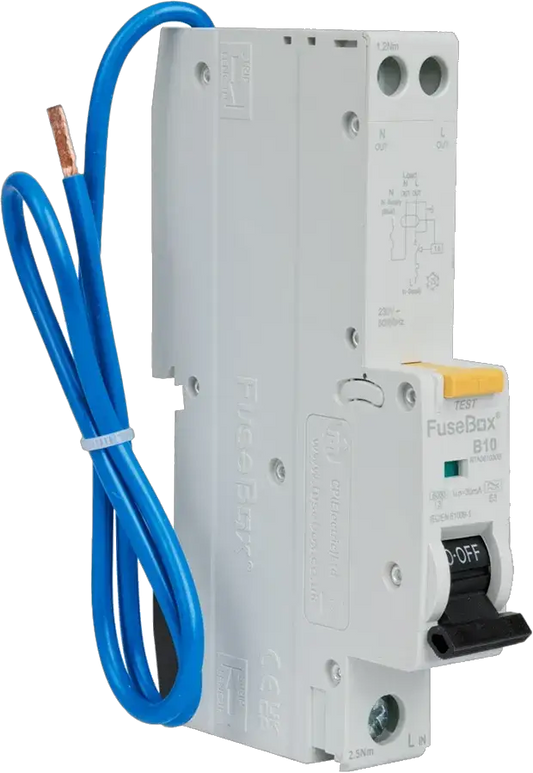 Fusebox TYPE A 10A 30mA B CURVE RCBO - Electrical Fusebox TYPE A 10A 30mA B CURVE RCBO Electrical