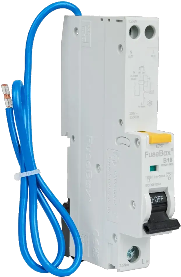 Fusebox TYPE A 16A 30mA B CURVE RCBO - Electrical Fusebox TYPE A 16A 30mA B CURVE RCBO Electrical