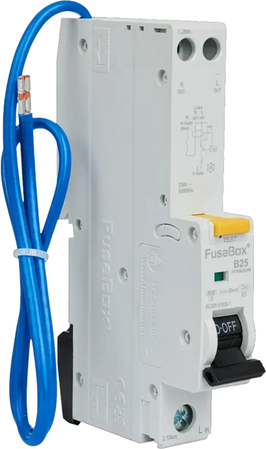 Fusebox TYPE A 25A 30mA B CURVE RCBO - Electrical Fusebox TYPE A 25A 30mA B CURVE RCBO Electrical