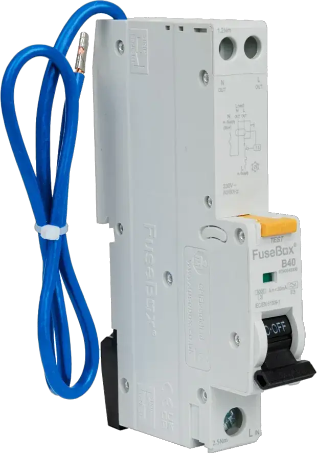 Fusebox TYPE A 40A 30mA B CURVE RCBO - Electrical Fusebox TYPE A 40A 30mA B CURVE RCBO Electrical