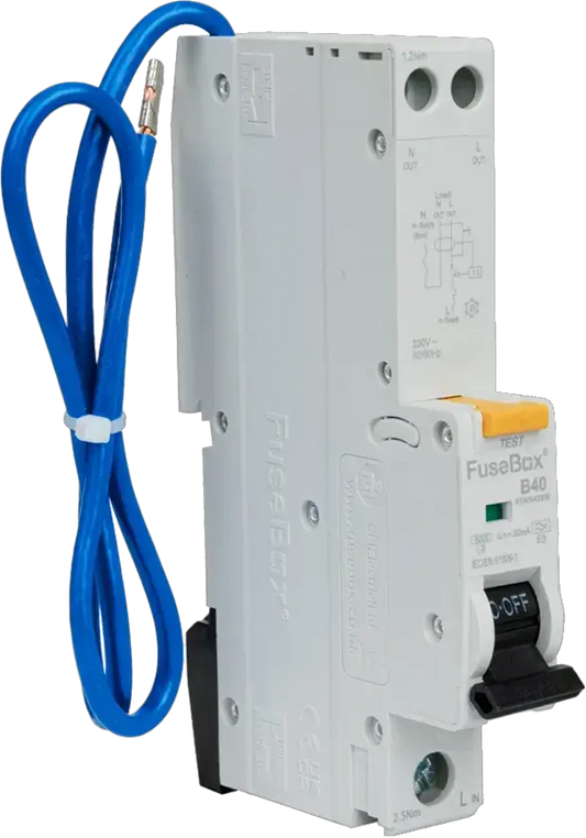 Fusebox TYPE A 40A 30mA B CURVE RCBO - Electrical Fusebox TYPE A 40A 30mA B CURVE RCBO Electrical
