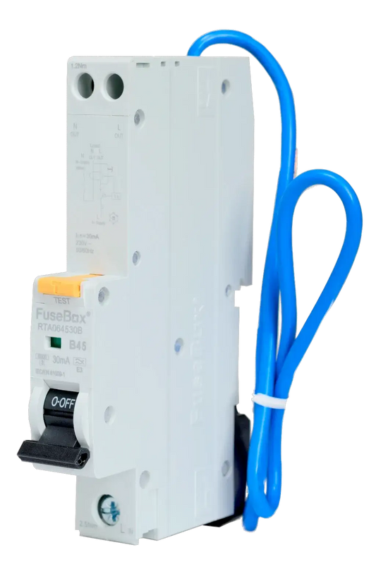 Fusebox 10kA 50A 30MA C CURVE TYPE A RCBO - Electrical Fusebox 10kA 50A 30MA C CURVE TYPE A RCBO Electrical