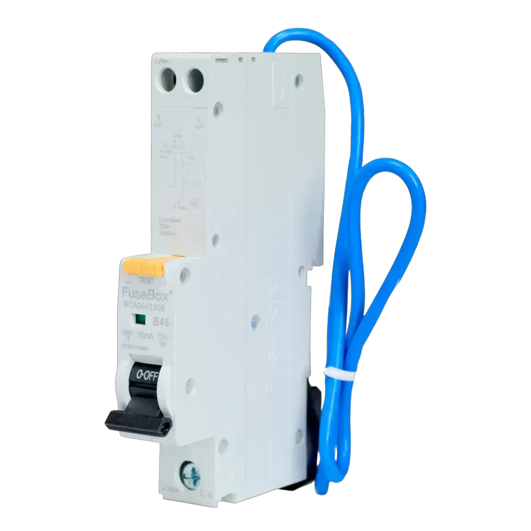 Fusebox TYPE A 45A 30mA B CURVE RCBO - Electrical Fusebox TYPE A 45A 30mA B CURVE RCBO Electrical
