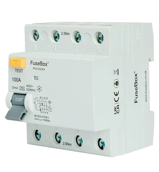 Fusebox 4P TYPE A RCD 100A 30mA - Electrical Fusebox 4P TYPE A RCD 100A 30mA Electrical