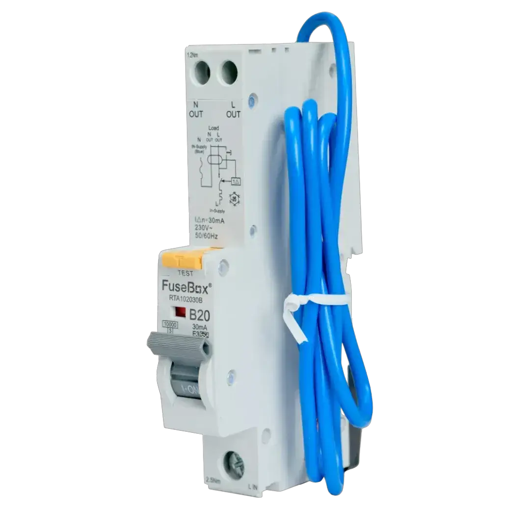 Fusebox 10kA 20A 30MA B CURVE TYPE A RCBO - Electrical Fusebox 10kA 20A 30MA B CURVE TYPE A RCBO Electrical