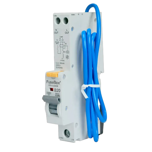 Fusebox 10kA 20A 30MA B CURVE TYPE A RCBO - Electrical Fusebox 10kA 20A 30MA B CURVE TYPE A RCBO Electrical