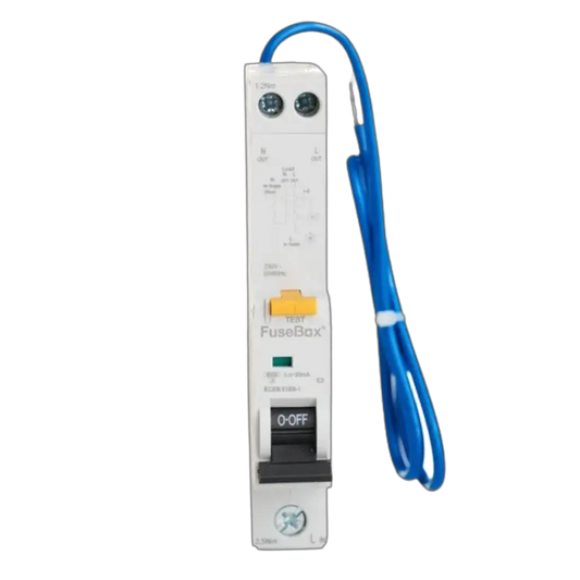 Fusebox 10kA 50A 30MA B CURVE TYPE A RCBO - Electrical Fusebox 10kA 50A 30MA B CURVE TYPE A RCBO Electrical