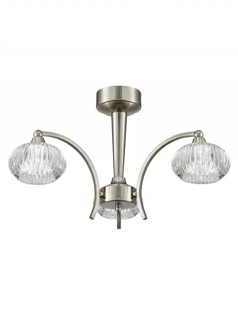 Franklite Ripple 3 Light Ceiling Fitting - Semi Flush Lights Franklite Ripple 3 Light Ceiling Fitting Semi Flush Lights
