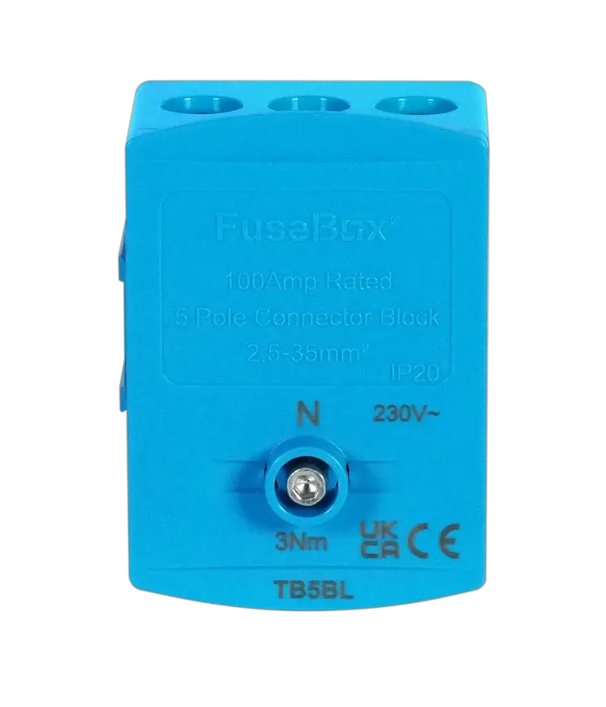 Fusebox BLUE 100A TERMINAL BLOCK 5P IP20 - Electrical Fusebox BLUE 100A TERMINAL BLOCK 5P IP20 Electrical