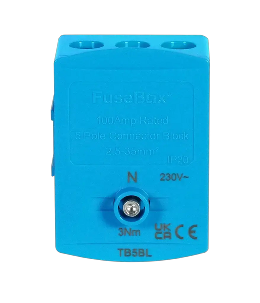 Fusebox BLUE 100A TERMINAL BLOCK 5P IP20 - Electrical Fusebox BLUE 100A TERMINAL BLOCK 5P IP20 Electrical