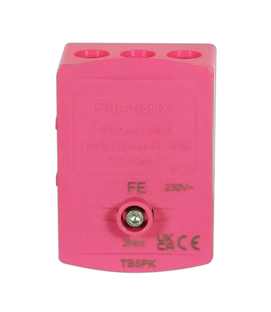 Fusebox PINK 100A TERMINAL BLOCK 5P IP20 - Electrical Fusebox PINK 100A TERMINAL BLOCK 5P IP20 Electrical
