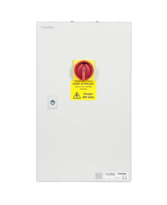 Fusebox 80A 3P+N FUSED SWITCH (METAL) DOOR INTERLOCK IP65 - Electrical Fusebox 80A 3P+N FUSED SWITCH (METAL) DOOR INTERLOCK IP65 Electrical