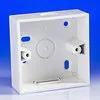 back box UV SFB132 1 Gang Square Corner PVC Box + KO - 32mm Depth - LSF - Back Box back box UV SFB132 1 Gang Square Corner PVC Box + KO - 32mm Depth - LSF Back Box