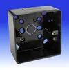 back box UV SFR132B 1 Gang Round Corner PVC Box + KO - 32mm Depth - LSF - Black - Back Box back box UV SFR132B 1 Gang Round Corner PVC Box + KO - 32mm Depth - LSF - Black Back Box