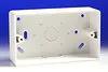 back box UV SFR244 2 Gang Round Corner PVC Box + KO - 44mm Depth - LSF - Back Box back box UV SFR244 2 Gang Round Corner PVC Box + KO - 44mm Depth - LSF Back Box