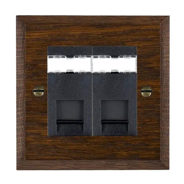 Wood Cha D/O 2g RJ12 Unshielded BL