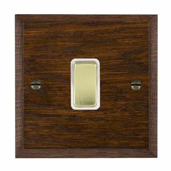 Wood Cha D/O 1g 10AX 2 Way Rkr PB/WH