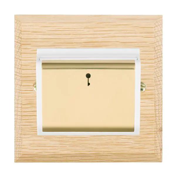 Wood Cha L/O 10A (6AX) Card Swt PB/WH
