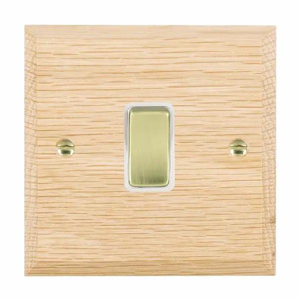 Wood Cha L/O 1g 10AX 2 Way Rkr PB/WH