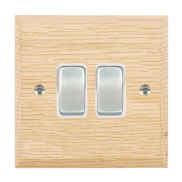 Wood Cha L/O 2g 10AX 2 Way Rkr SC/WH