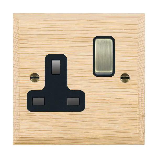 Wood Cha L/O 1g 13A DP Swt Skt AB/BL