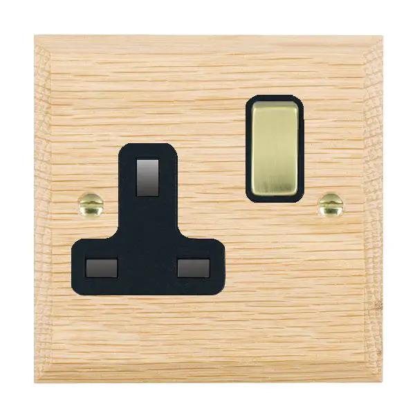 Wood Cha L/O 1g 13A DP Swt Skt PB/BL