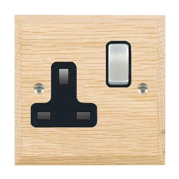 Wood Cha L/O 1g 13A DP Swt Skt SC/BL