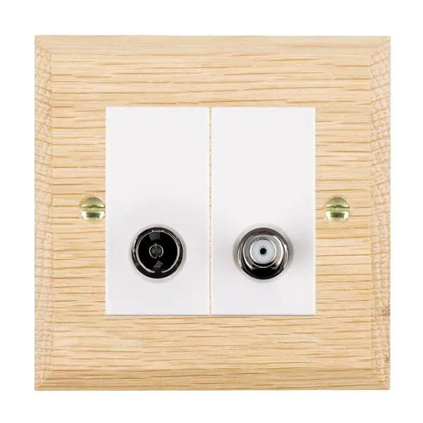 Wood Cha L/O 2g N-Isol TV+Sat 2in/2 WH