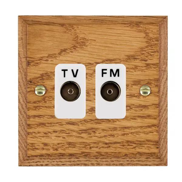 Wood Cha M/O Isol TVFM Diplex 1in/2o WH