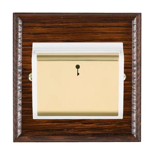 Wood Ovo A/M 10A (6AX) Card Swt PB/WH
