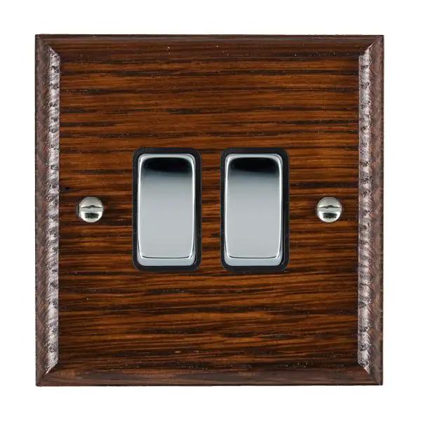 Wood Ovo A/M 2g 10AX 2 Way Rkr BC/BL