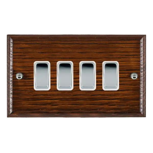 Wood Ovo A/M 4g 10AX 2 Way Rkr BC/WH