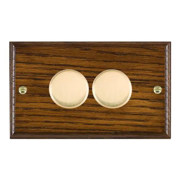 Wood Ovo D/O 2g LEDITB100 2 way Dim PB