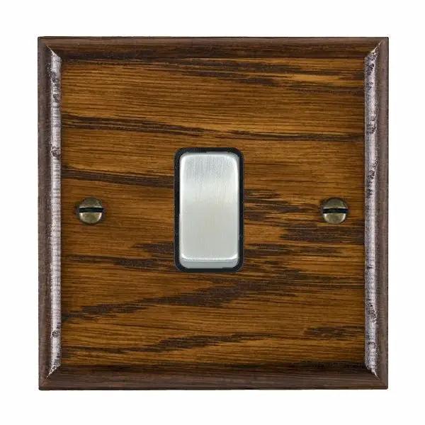 Wood Ovo D/O 1g 10AX 2 Way Rkr SC/BL