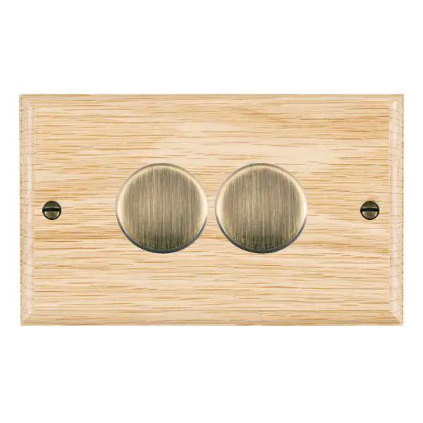 Wood Ovo L/O 2g LEDITB100 2 way Dim AB