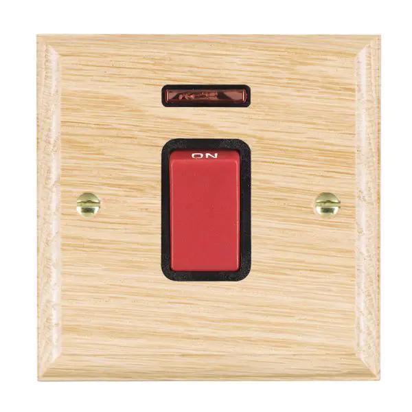 Wood Ovo L/O 1g 45A DP+N Red Rkr/BL