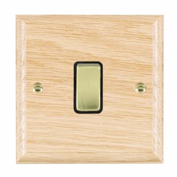 Wood Ovo L/O 1g 10AX 2 Way Rkr PB/BL