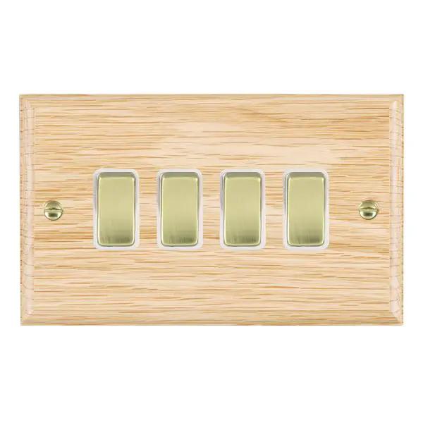 Wood Ovo L/O 4g 10AX 2 Way Rkr PB/WH