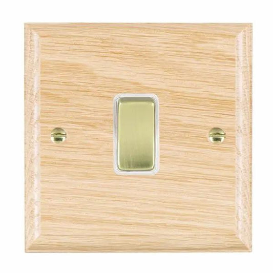Wood Ovo L/O 1g 10AX Inter Rkr PB/WH
