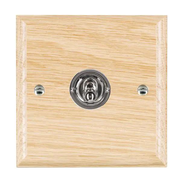 Wood Ovo L/O 1g 20AX 2Way Toggle BC