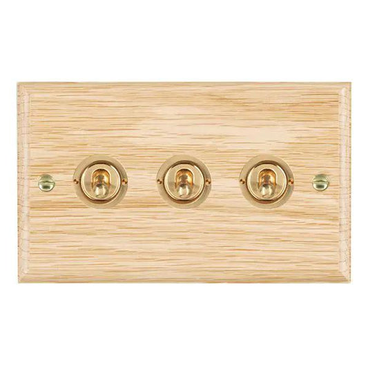 Wood Ovo L/O 3g 20AX 2Way Toggle PB
