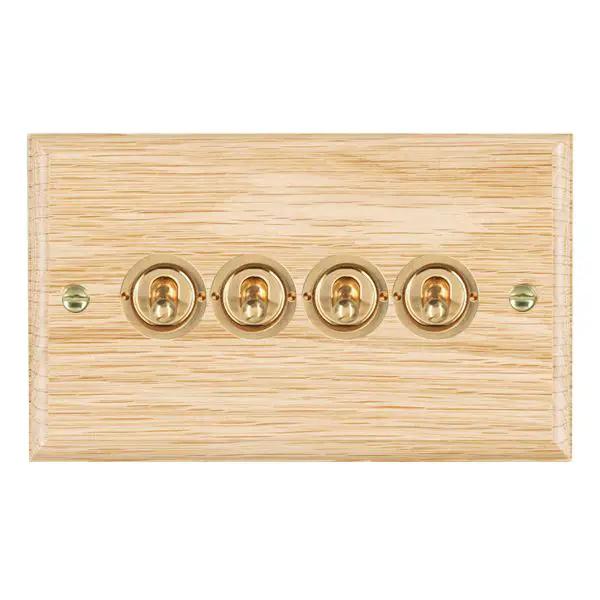 Wood Ovo L/O 4g 20AX 2Way Toggle PB