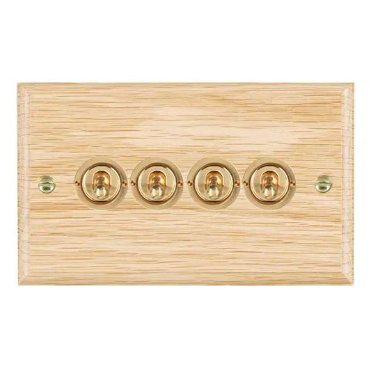 Wood Ovo L/O 4g 20AX 2Way Toggle PB