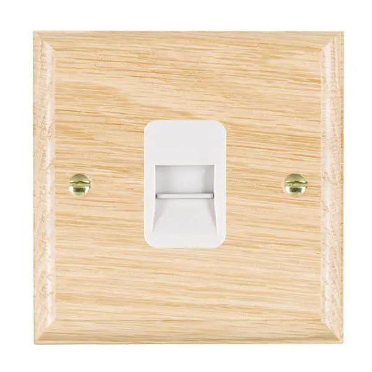 Wood Ovo L/O 1g Telephone Slave WH